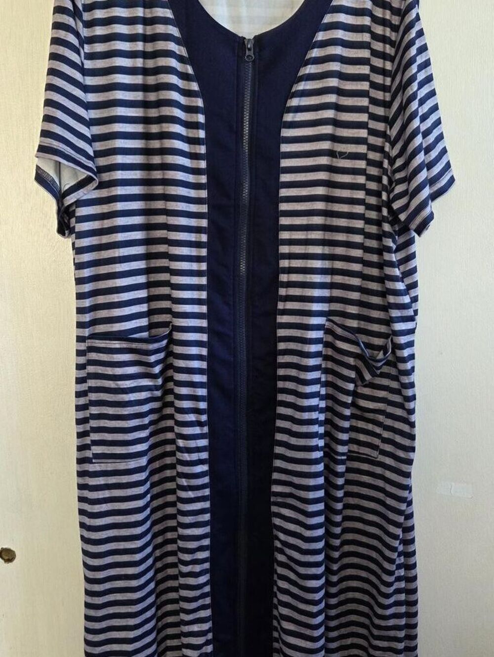 Ekouaer Women’s Zip Front House Dress Robe Size 3XL